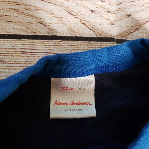 HANNA ANDERSSON Blue Long Sleeve Dinosaur Long Sleeve 4 - Picture 3 of 3